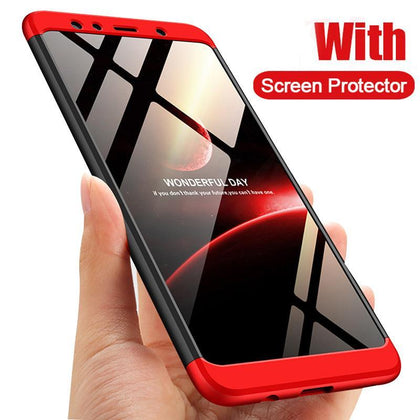 H&A 360 Degree Full Cover Phone Case For Samsung Galaxy J4 Plus J6 Plus J8 A7 2018 Matte Shockproof PC Phone Cover A7 J8 Case