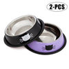 New Pet Product For Dog Cat Bowl Stainless Steel Anti-Skid Pet Dog Cat Food Water Bowl Pet Feeding Bowls Tool Pet Feed Supplies