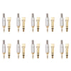 Areyourshop Copper Stereo 6.35Mm Male Plug To 3.5Mm Jack + 3.5 Male Connector 1/4/10Pcs New Arrivals Connector