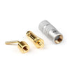 Areyourshop 2Mm Banana Pin Plug Gold Plated Aluminum Shell Audio Speaker Adapter Red Blk 1/2/4/8Pcs For Audio Connector