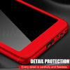 Nagfak Luxury 360 Full Cover Phone Case For Samsung Galaxy A7 A8 J4 J6 J8 Plus 2018 Case Protection Cover A7 2018 With Glass