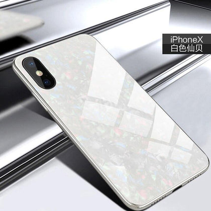 For iPhone 7 Case Shockproof Tempered Glass Cover For iPhone X Case For iPhone XS Max XR 6 6s 7 8 Plus Luxury Shell Phone Case