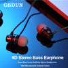 Gsdun Super Bass Earphone Headphones With Mic 3.5Mm Sport Gaming Headset For Phones Xiaomi Samsung Iphone Fone De Ouvido Mp3