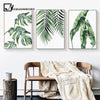 Watercolor Leaves Wall Art Canvas Painting Green Style Plant Nordic Posters And Prints Decorative Picture Modern Home Decoration