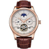 Lige Men Watches Brand Automatic Mechanical Watch Tourbillon Sport Clock Leather Casual Business Wristwatch Gold Relojes Hombre