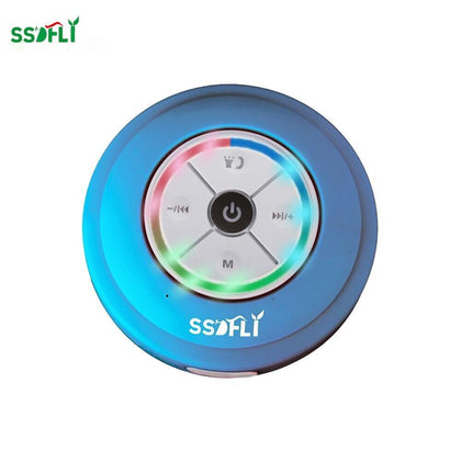 Portable Subwoofer Shower Waterproof Wireless Bluetooth Speaker Car Handsfree Call Music Suction Mic For IOS Android Phone