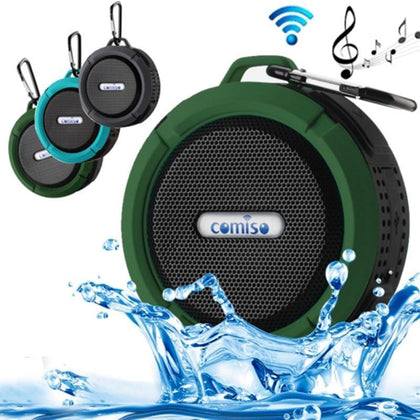 Suction Cup Bluetooth Speaker Portable Wireless With Conversations Handsfree and Waterproof Bluetooth Shower Speaker C6