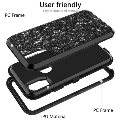 Shockproof Protect For Apple iPhone XR X XS Max Case Hybrid Hard Rubber Impact Armor Bling Phone Cases For iPhone 7 8 Plus Cover
