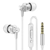 Ptm D11 Super Bass Headphones With Mic Volume Control Earphone Metal Headset For Phones Iphone Xiaomi Samsung Mp3 Fone De Ouvido