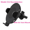 10W Qi Car Wireless Charger For Iphone Xs X Samsung S10 S9 Xiaomi Mi Automatic Clamping Fast Wireless Charging Car Phone Holder