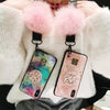 Luxury Cute Color Pink Transparent Glitter Marble 3D Diamond Bracket Cute Silicone Phone Case For Iphone X Xr Xs Max 7 8 Plus 6S