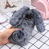 S8 Plus 3D Cute Soft Fluffy Rabbit Warm Fur Case For Samsung Galaxy S8 S7 S6 Edge Cover Fashion Elegant Bling Diamond Phone Case