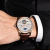 Lige Men Watches Brand Automatic Mechanical Watch Tourbillon Sport Clock Leather Casual Business Wristwatch Gold Relojes Hombre