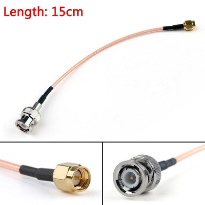 Areyourshop RG316 Cable BNC Male Plug To SMA Male Straight Crimp RG316 6ft Jumper Pigtail 15cm 50cm 100cm 50Ohm Wire Cable