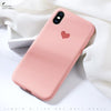 Silicone Phone Case For Iphone X Xr Xs Max 6 6S 7 8 Plus Case Cover Heart Pattern Elasticity Silicon Cases