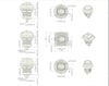 Areyourshop Push Button Switch 12Mm On/Off Self-Locking Industrial Grade Waterproof 5A 250Vac / 8A 1