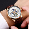 Lige Fashion Business Mens Automatic Watch Leather Waterproof Mechanical  Watch Mens Tourbillon Sport Watches Relogio Masculino
