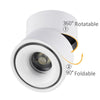 Foldable 360 Degree Rotation Led Ceiling Spot Lights 7W 10W 12W 15W Led Downlight Surface Mounted For For Kitchen Bathroom Light