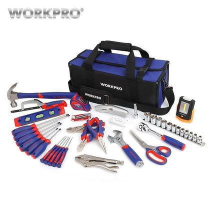 WORKPRO 54PC Household Tool Set Screwdriver Set Electrical Tool Bag Home Tools