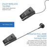 Newest Fineblue F970 Portable Wireless Bluetooth Neck Clip On Telescopic Type Business Sport Stereo Earphone Vibration Wear Clip