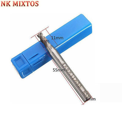 NK MIXTOS 1PCS 4 Flute End Mill  Mills Milling Cutter Straight Shank CNC Tools Cutting Edge Diameter 4/6/8/10/12/16/20mm