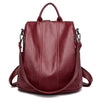 Multifunction Female Backpack Women Leather Backpack For Teenager Girls School Bag Shoulder Travel Back Pack Rucksacks Sac A Dos
