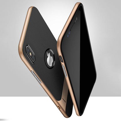 H&A 360 Full Cover Protective Case For iPhone X 6 6s 8 7 Plus PC + TPU ShockProof Cover For iPhone 7 8 Plus Kickstand Phone Case