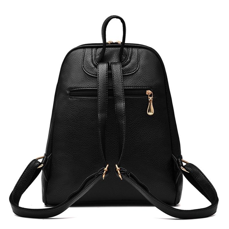 Women Backpack Leather Bag Feminine Sac A Dos School Bags For Teenager Girls Female Travel Red White Large Capacity High Quality