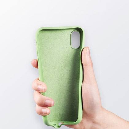 Silicone Phone Case For iPhone X XR XS Max 6 6S 7 8 Plus case cover heart pattern elasticity silicon cases