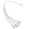 1 To 2 3 4 Way 4 Pin Rgb Led Connector With Cable Rgb Led Strip Splitter Plug Adapter