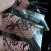 Lace Flower Pattern Nail Foil Decals Black & White Gel Diy 3D Sticker Polish Nail Art Decoration Tool Without Adhesive