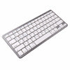 Kemile Russian Language Wireless Bluetooth 3.0 Keyboard For Ipad Tablet Bluetooth Keyboard For Ipad 3 4 Ios System Apple Keypad (Silver White)