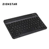 Zienstar Slim 10" Azerty French Wireless Bluetooth Keyboard For Ipad,Macbook,Laptop, Computer Pc And Tablet,Rechargeable Battery (Black)