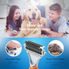 Pet Dog And Cat Comb Cymas Deshedding And Trimming Tool 2 Sided Grooming Rakes Mascotas Cachorro Chien Perros Gatos Honden Hond (Gray M)