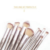 Diolan 10Pcs Full Professional Makeup Brushes Sets & Kits Size Foundation Synthetic Hair Champagne Gold Brushes Pennelli Trucco