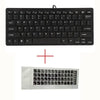 With Thai  Arabic  Russian Hebrew Sticker Black Ultra Thin Quiet Small Size 78 Keys Mini Multimedia Usb Keyboard For Laptop Pc