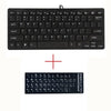 With Thai  Arabic  Russian Hebrew Sticker Black Ultra Thin Quiet Small Size 78 Keys Mini Multimedia Usb Keyboard For Laptop Pc