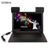 Scomas Portable Mini Clip-On Notebook Laptop Pc Desktop Tablet Usb Powered Stereo Multimedia Speaker Soundbar Aux 3.0 Clipon