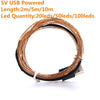 2M5M10M Strip Light Led String Lights Cooper Wire 3Aa Battery Christmas Light For Garland Holiday Fairy Wedding Party Decoration