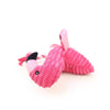 1Pc Popular Funny Wild Flamingo Shape Dog Toy Squeaky Pet Puppies Chew Toy Plaything Sound Toys (Pink 20X14X8Cm)