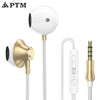Ptm Earphone Headphones Noise Cancelling Stereo Earbuds With Microphone Gaming Headset For Phone Iphone Xiaomi Ear Phone Pc Mp3