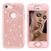 Case For Iphone 5 5S Luxury Bling Armor Shockproof Glitter Sparkle Cover Soft Silicon Pc Hybrid Protect Phone Case For Iphone Se