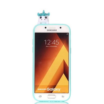 etui for Samsung Galaxy A5 2017 Phone Case 3D Unicorn Panda Dog Silicone Case Cover on sFor Coque Samsung A5 A3 2016 Cases Caso