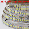 1M 2M 3M 4M 5M/Lot 10Mm Pcb 2835 Smd 1200 Led Strip Tape  Dc12V Ip20 Non Waterproof Flexible Light 240 Leds/M, White Warm White