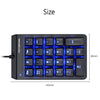 Motospeed Outemu Red Switch Mechanical Numeric Keypad Usb Mini Numpad For Laptop Numerical Key Pad Wired Led Backlit Keyboard    (K22 Outemu Red Switch)