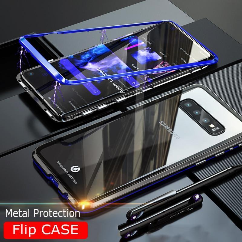 Magnetic Adsorption Case For Samsung Galaxy S10 Plus Lite S10+ Metal Bumper Protection Case Cover For Samsung S10E S10Plus S 10