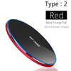 Qi Wireless Charger Metal Aluminum Stand Holder Fast Charing For Iphone X Xs Max Samsung S8 S10 9 Adaper Wireless Qucik Chargers