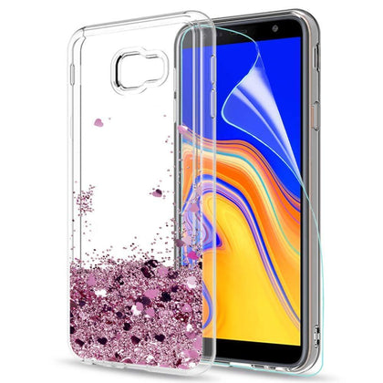 For Samsung J4 2018 Case Liquid Glitter Case For Samsung Galaxy J4 Plus J415 J415F SM-J415F Dynamic Quicksand TPU Slicone Cover 