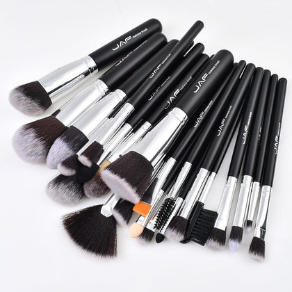 JAF 24pcs Professional Makeup Brushes Set High Quality Make Up Brushes Full Function Studio Synthetic Make-up Tool Kit J2404YC-B
