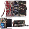 For Apple Iphone 7 6 6S Plus 5 Cover Luxury Fashion Army Camo Camouflage Leather Flip Case For Samsung Galaxy S8 S6 S7 Edge Case